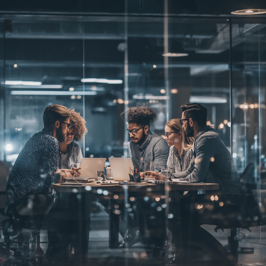 Enterprise teams collaborating